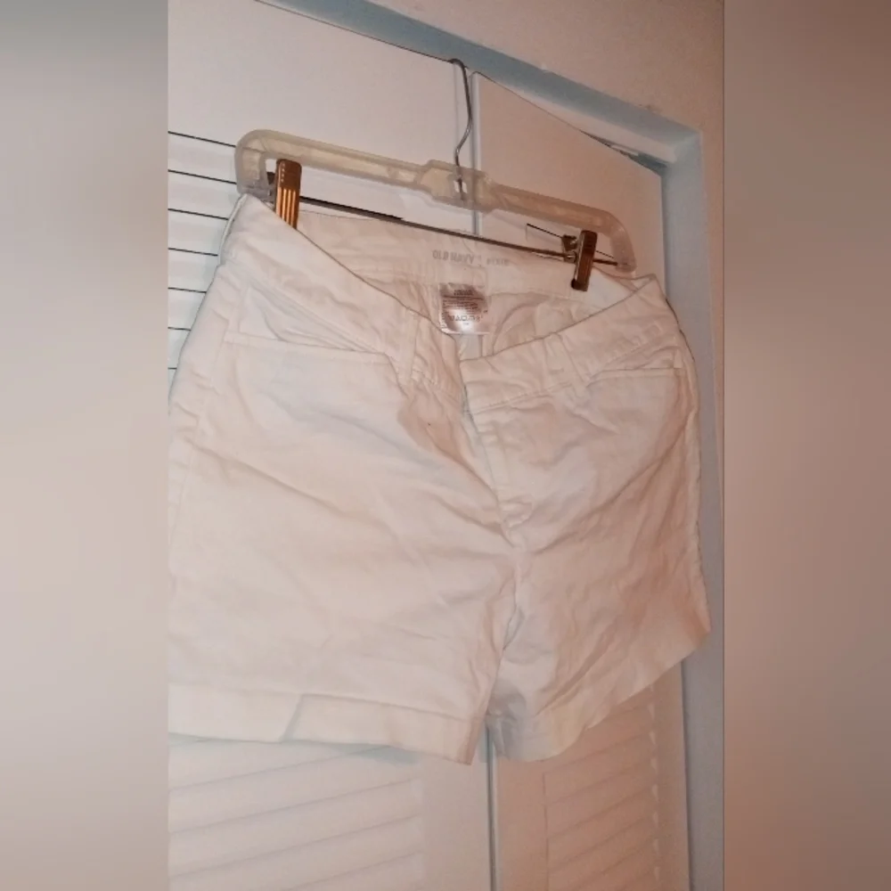 Women's  White Pixie Shorts - Picture 2 of 5